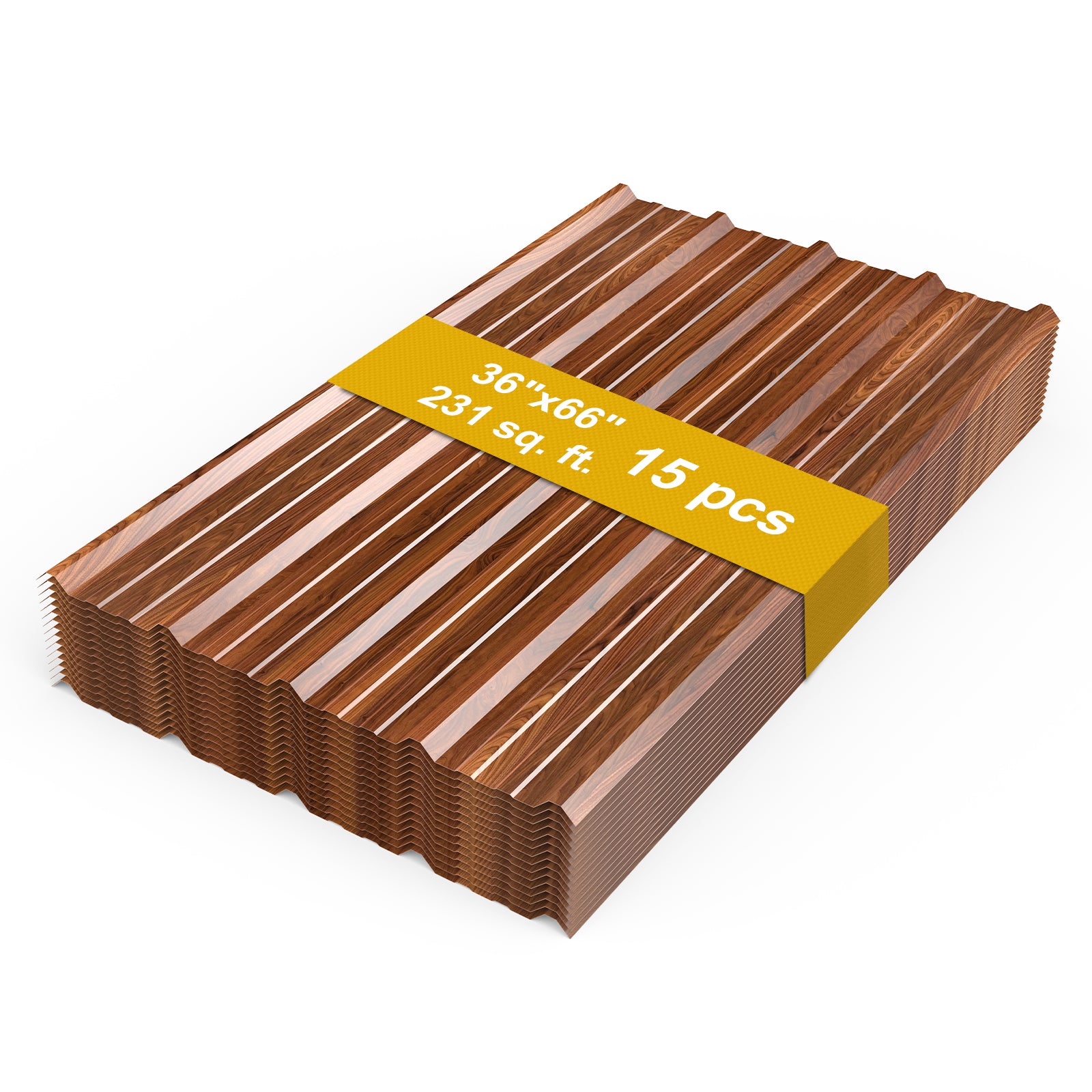 Ribbed Metal Roofing Panel(Rosewood)