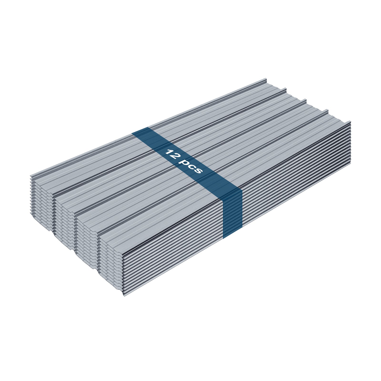 Ribbed Metal Roofing Panel(Silver)